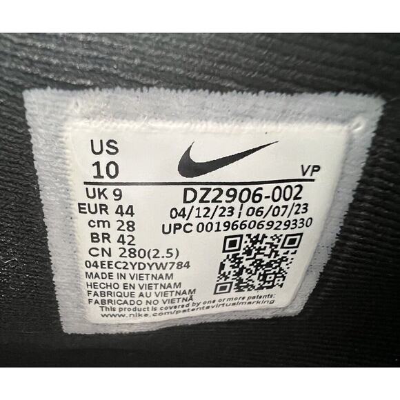 Mens Sz 10 Nike Cosmic Unity 3 Team Athletic Basketball Shoes Black DZ2906 002 - Picture 8 of 8